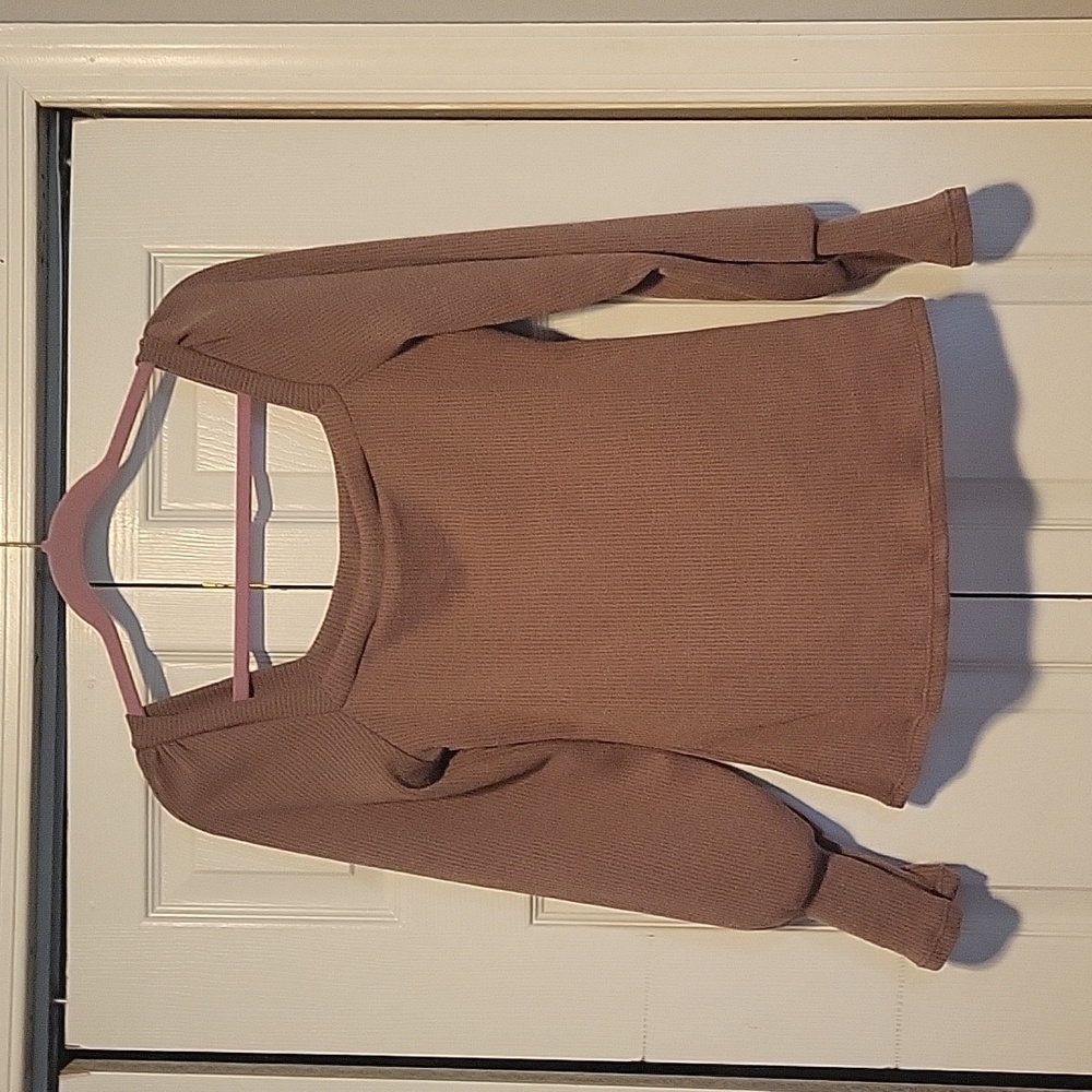 Heatherly Catan Square Neck Sweater Sz M